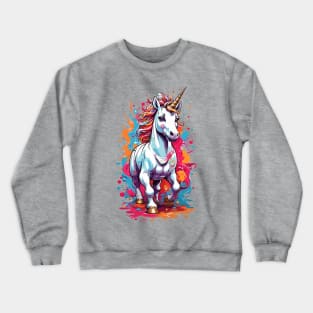 Watercolor Unicorn Crewneck Sweatshirt